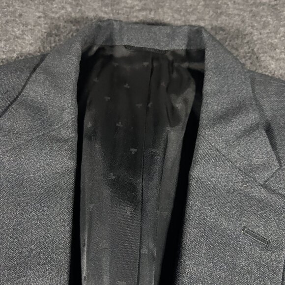 Vintage JACK FRASER Wool Jacket Men's 46 Gray Heavy Custom Made 1960 *READ* - Picture 12 of 12